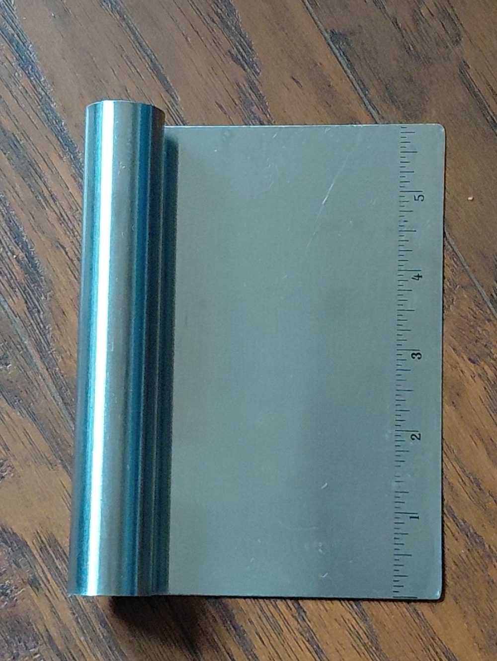 Progressive Stainless Steel Scraper Chopper Soap Cutter Bakery Dough Ruler Tool